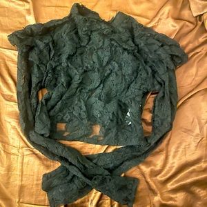 Lacey turtleneck crop top